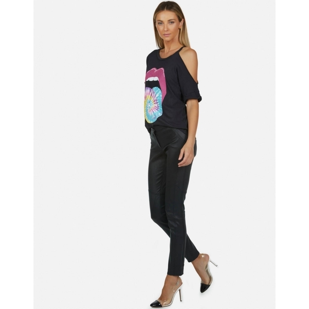 LAUREN MOSHI // ltd ed amara journey departure symmetric shoulder cut out tee - Picture 5 of 15
